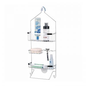 3-layer Shower Caddy With White Powder Coat