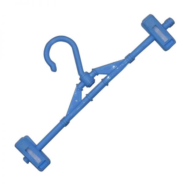 Hanger with 2 Clips - Blue