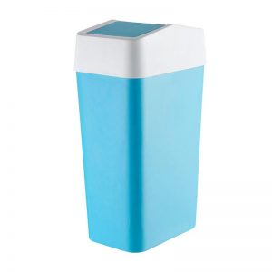Rect Bin with Swing Cover Blue