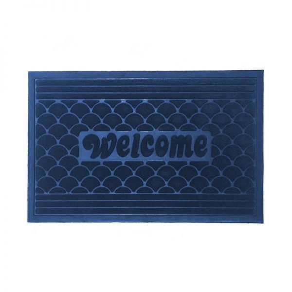 Scallop Doormat - Blue