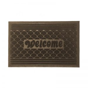 Scallop Doormat - Brown