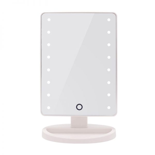 Vanity Mirror with Touch Screen Led Light - White
