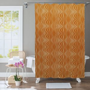 Polyester Shower Curtain Waves