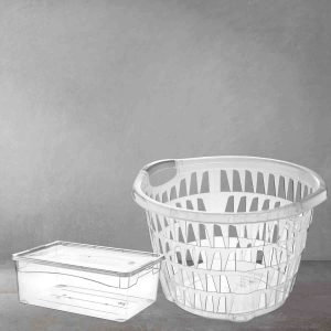 Shoe Box and Laundry Basket