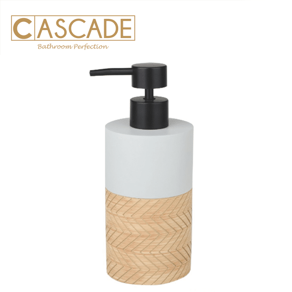 Cascade Gray Wood Soap Dispenser 500ml