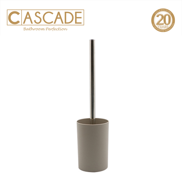 Cascade Polypropylene Toilet Brush Set with Holder