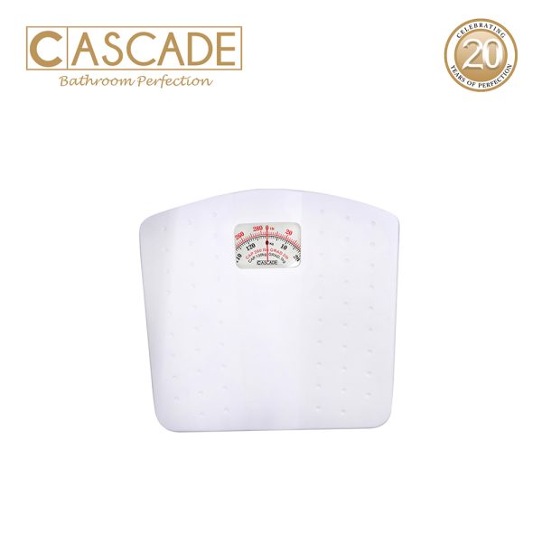 Cascade Mechanical Bathroom Scale White