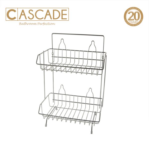 Cascade Chrome Plated 2 Layer Shower Caddy 5kg