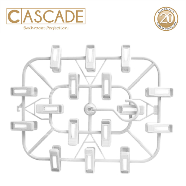 Cascade Square Hanger with 16 Clips - Image 11
