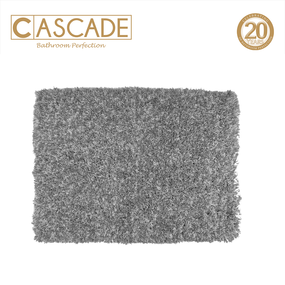 Cascade Bathmat Shaggy 40X60D Gray