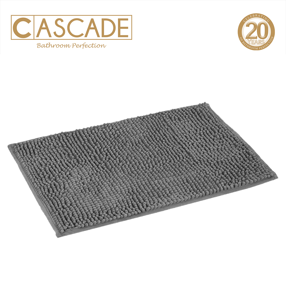 Cascade Bathmat Shaggy 45X75D Gray