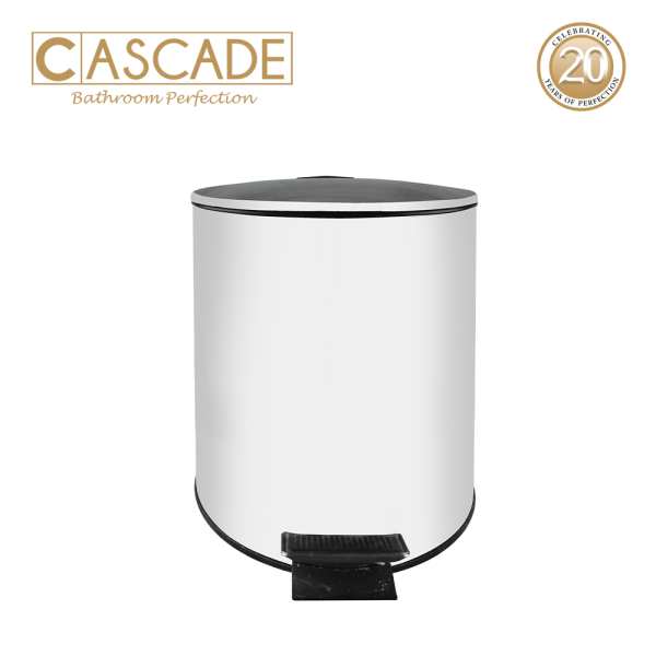 Cascade Stainless Steel Soft Close  Round Pedal Bin