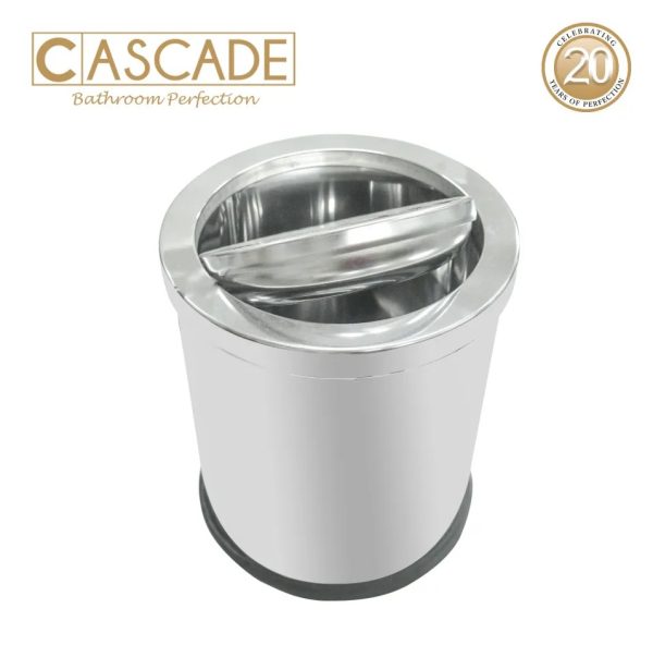 Cascade Dustbin with Swing Cover