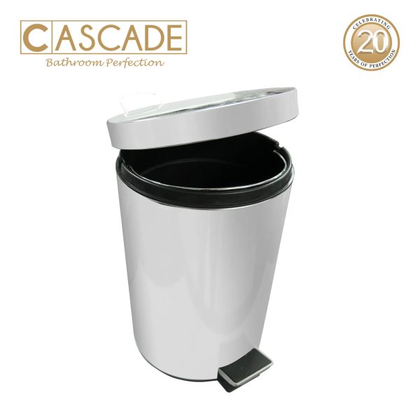 Cascade Stainless Steel Step Bin - Image 2
