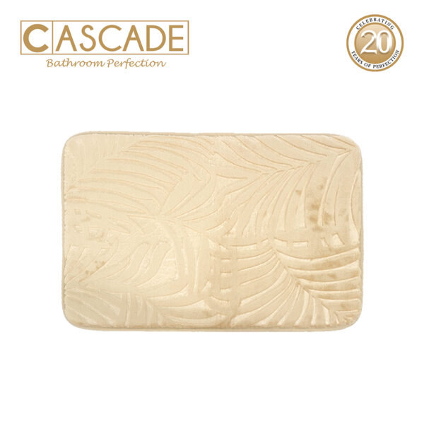 Cascade Leaf Bath Mat with Memory Foam