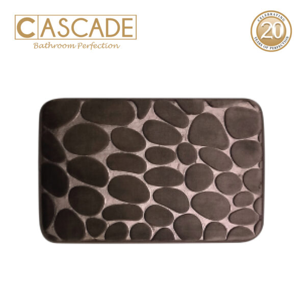 Cascade Stone Bath Mat with Memory Foam