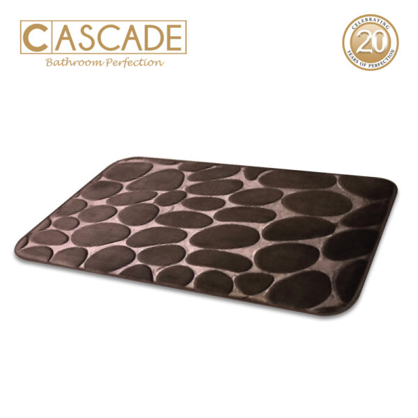 Cascade Stone Bath Mat with Memory Foam - Image 3