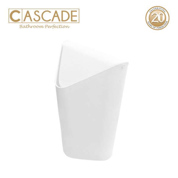 Cascade Triangle Bin with Swing Lid - Small-White 1.5 Liters - Image 3