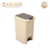 Cascade Waste Bin with Dual Lid Opening