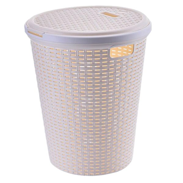 Cascade Large Round Hamper with Lid 40 Liters