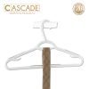 Cascade 6 Piece Non-slip Plastic Hanger- White