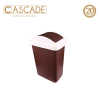 Cascade Matte Waste Bin with Swing Brown