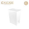 Cascade Matte Pedal Bin White