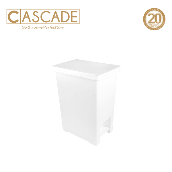 Cascade Matte Pedal Bin White - Image 2