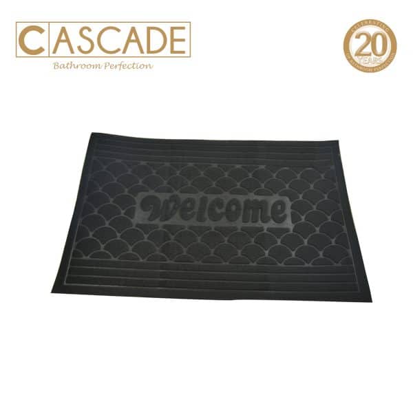 Cascade Rubber Backed PE Doormat without Border (Scallop Doormat)