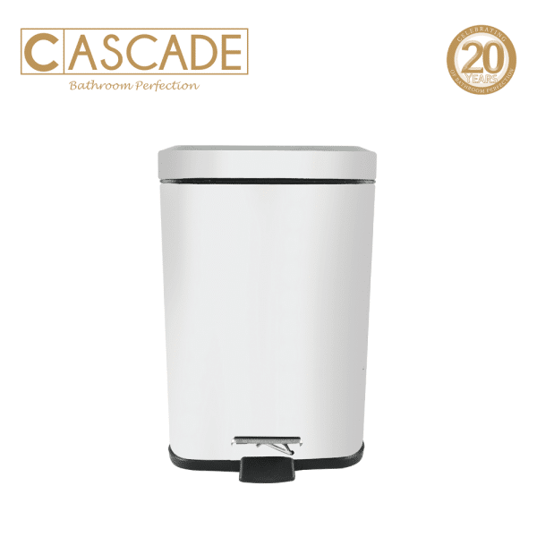 Cascade Stainless Steel Soft Close Square Pedal Bin