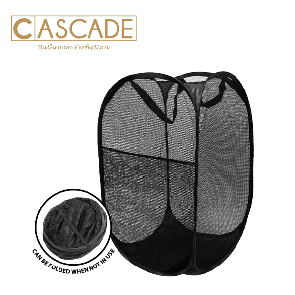 Cascade Large Collapsible Mesh Laundry Basket - Image 2