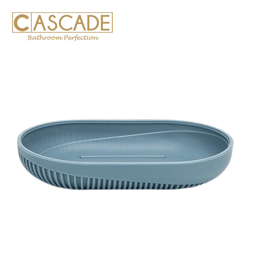 CASCADE LINEAR BLUE SOAP DISH