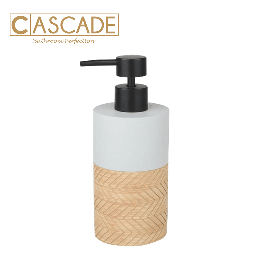 CASCADE GRAY WOOD SOAP DISPENSER