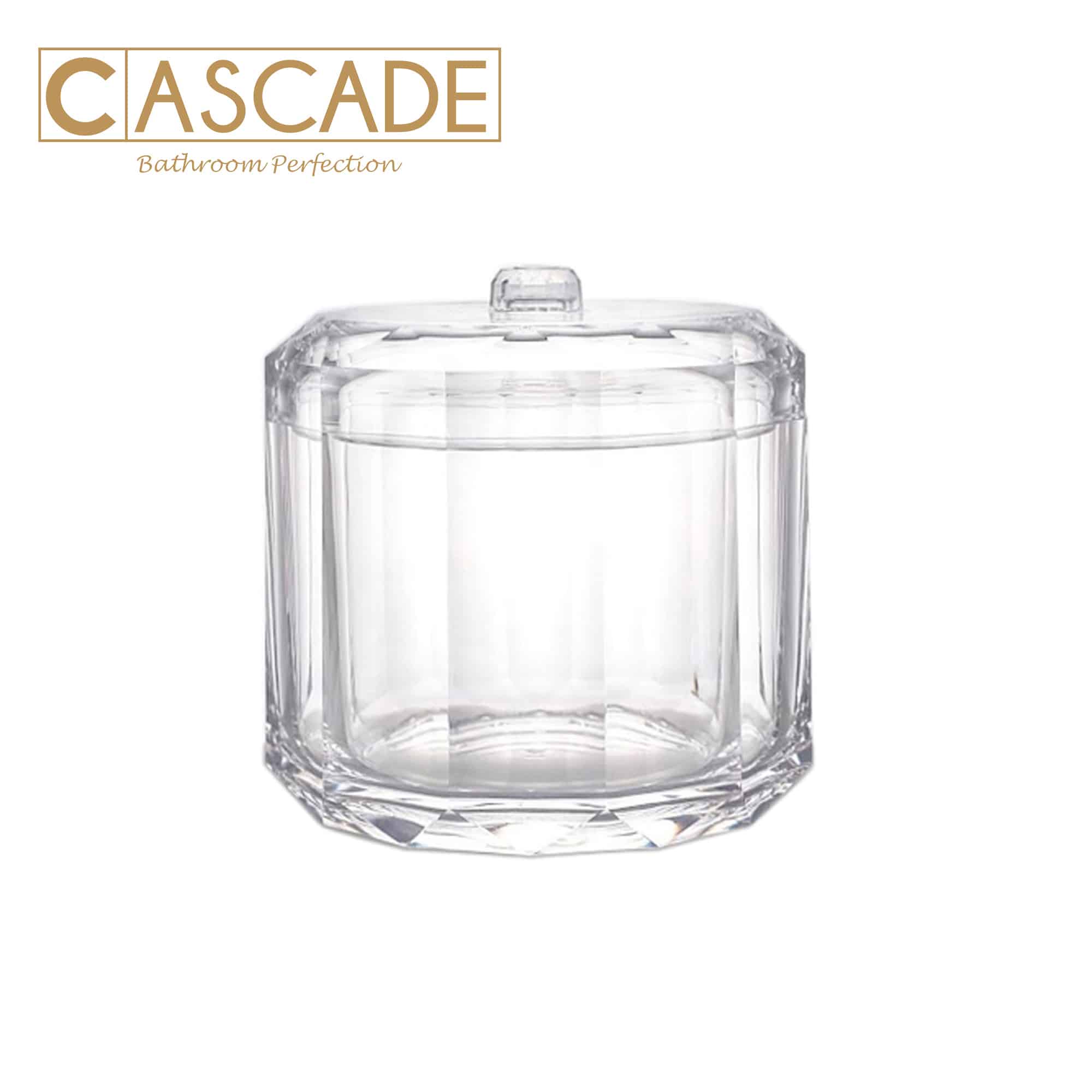 CASCADE COTTON SWAB HOLDER ACRYLIC