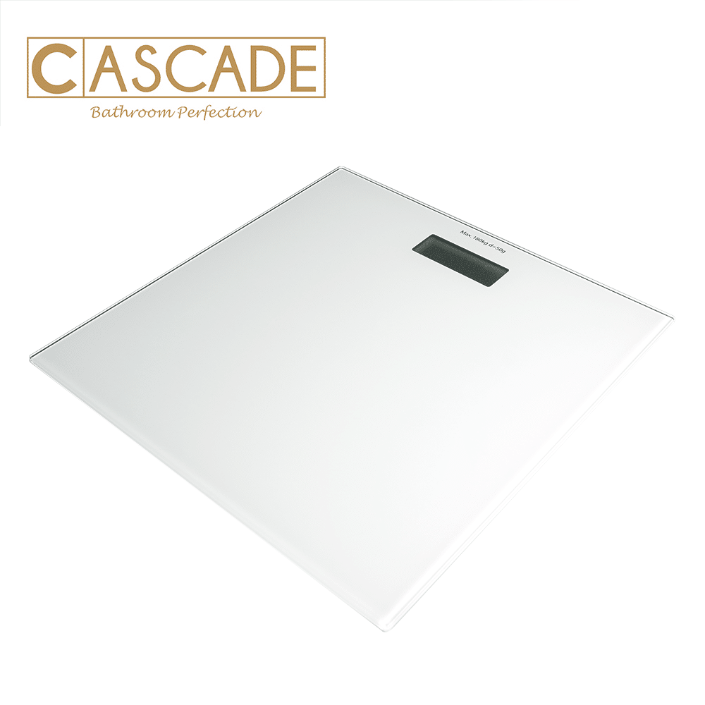 CASCADE SMART DIGITAL BATHROOM SCALE-WHITE