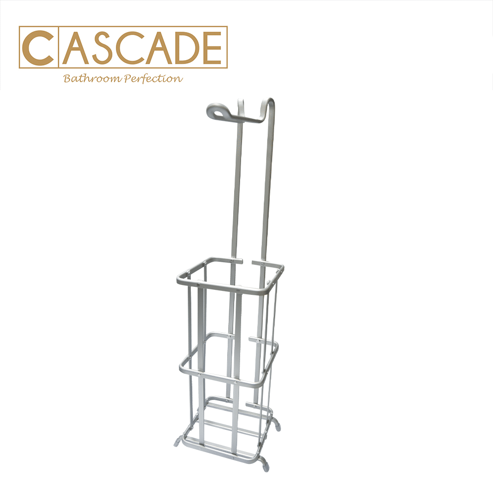 CASCADE ALUMINUM TOILET DISPENSER WITH STORAGE