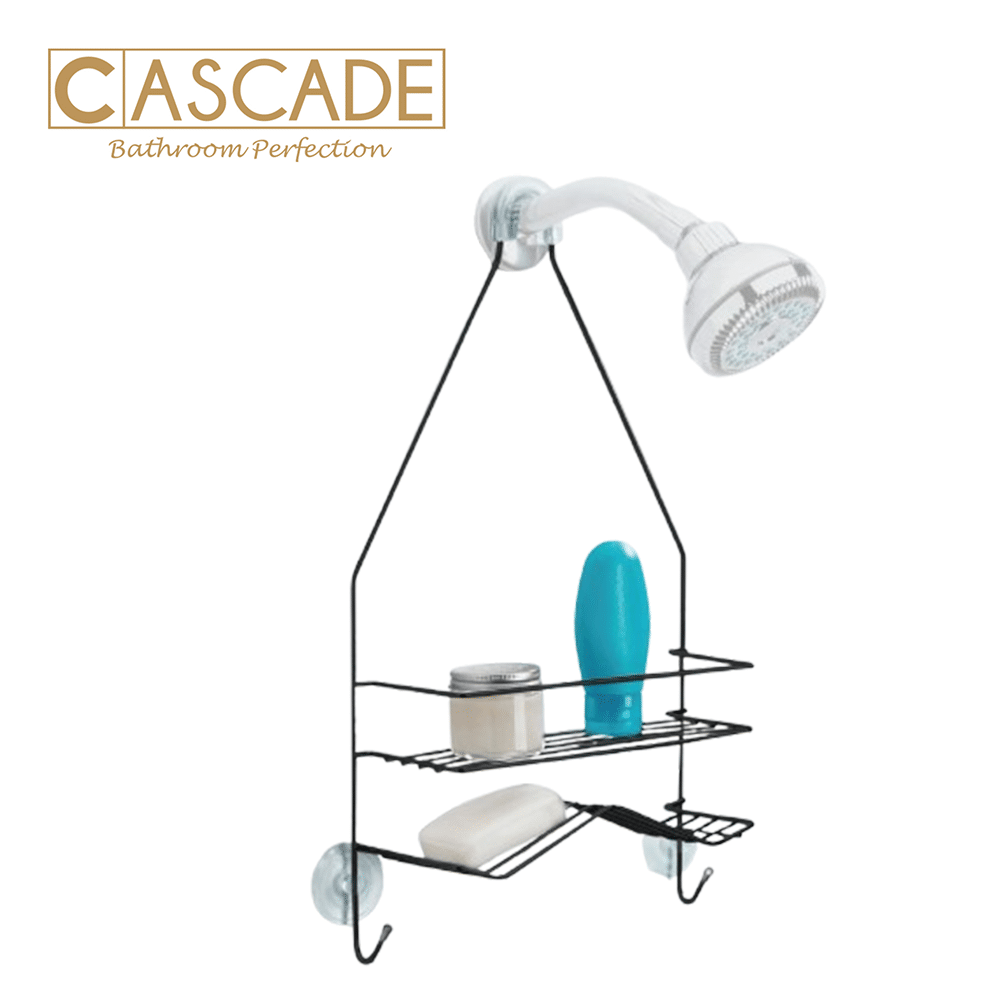 CASCADE 2 TIER SHOWER CADDY BLACK