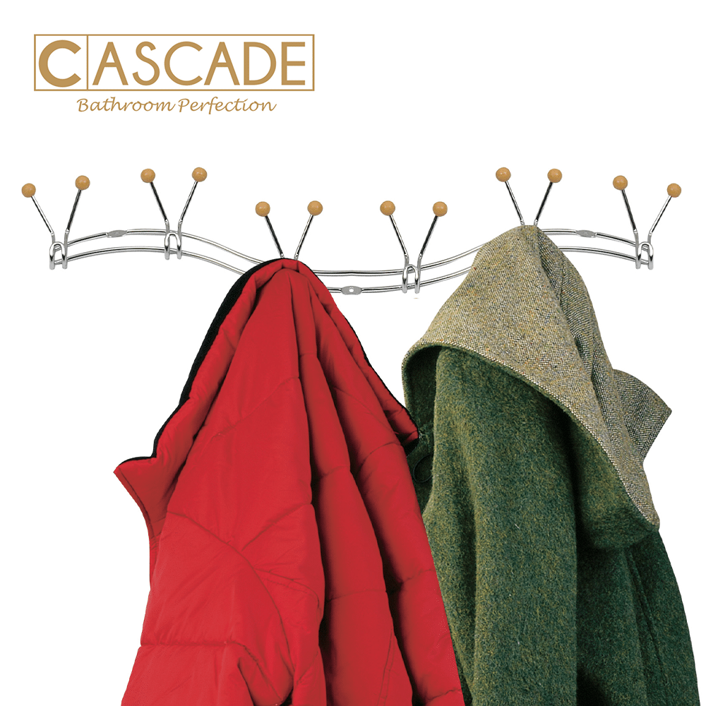 CASCADE WAVY HANGER WITH 6 HOOKS