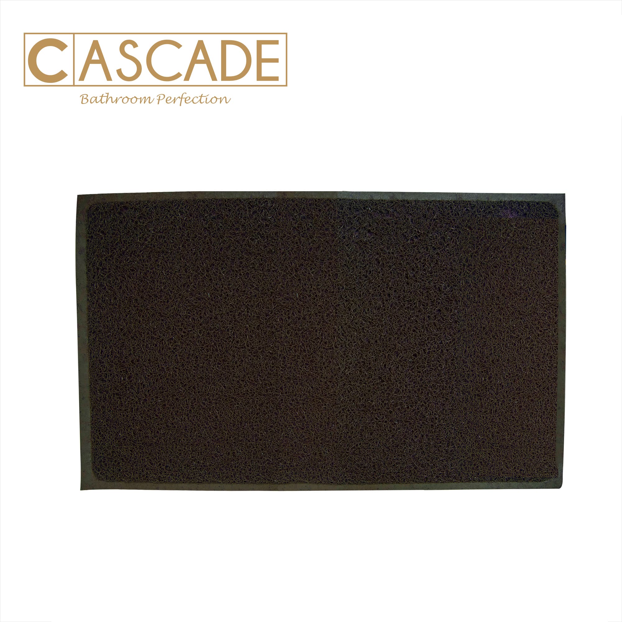 CASCADE 45X75CM DOOR MAT DIRT STOP (BROWN)