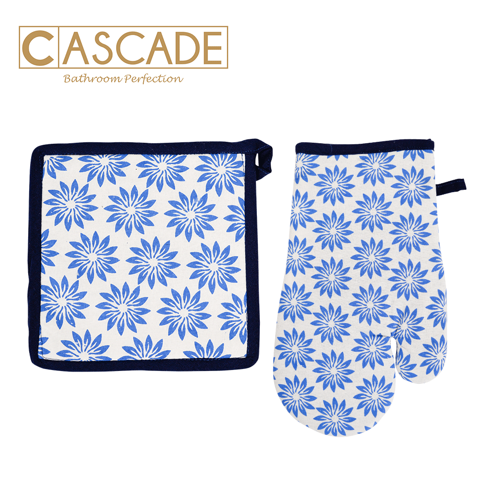 CASCADE 2 PIECE MITTEN AND POTHOLDER SET