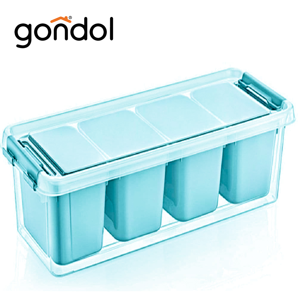GONDOL 3.5L MY BOX DIVIDED ORGANIZER (TEAL)