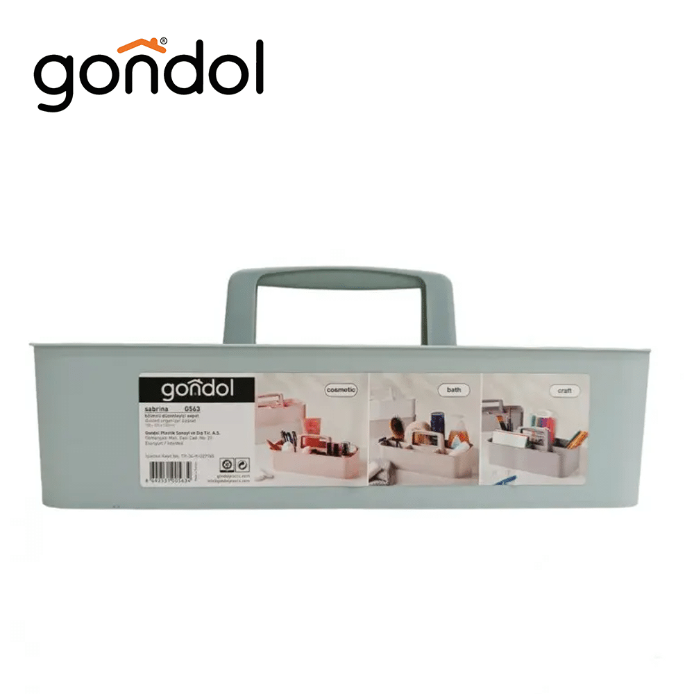 GONDOL SABRINA DIVIDED ORGANIZER BASKET (BLUE)