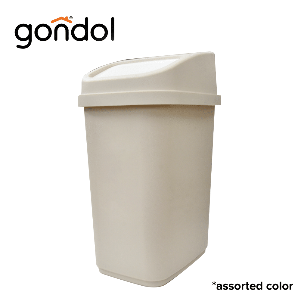 GONDOL SABRINA TRASH BIN 10LITERS ASSTD COLOR