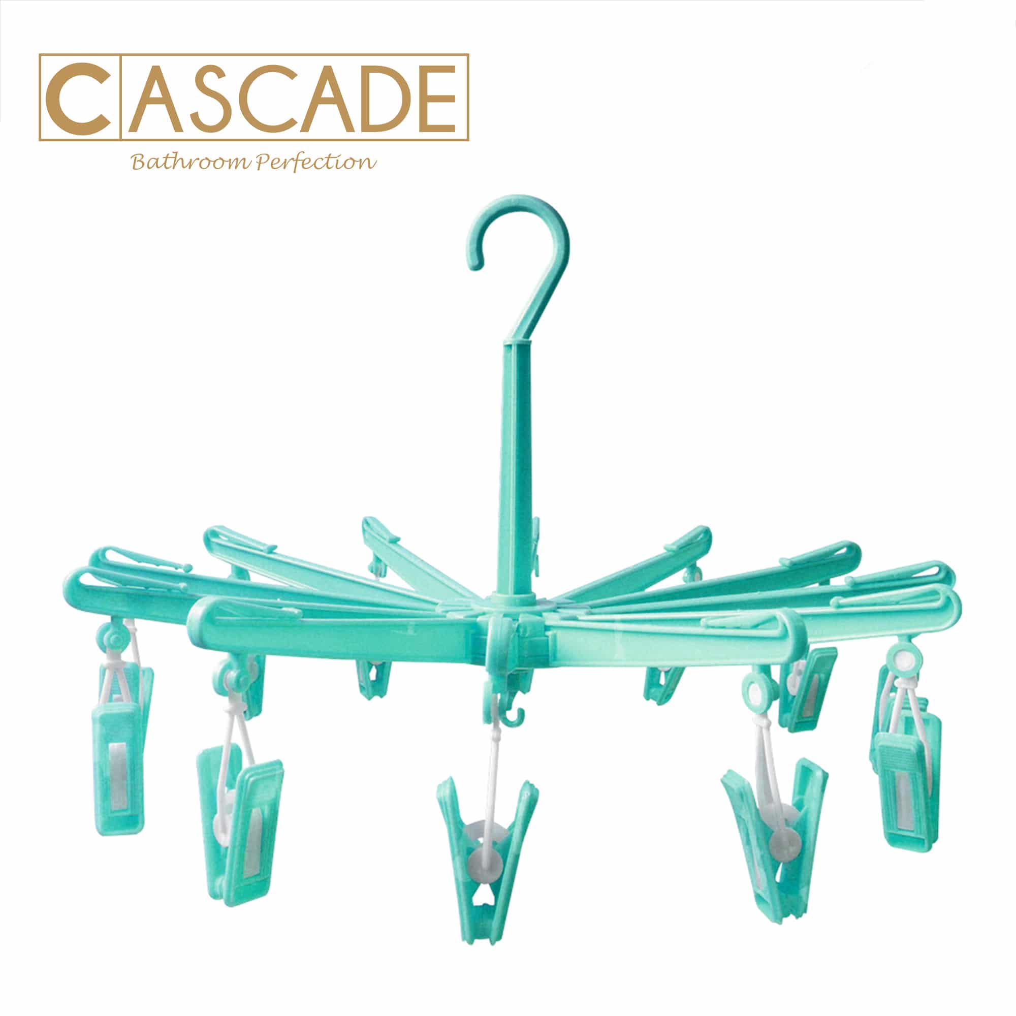 CASCADE UMBRELLA HANGER W/ 12CLIPS - GREEN