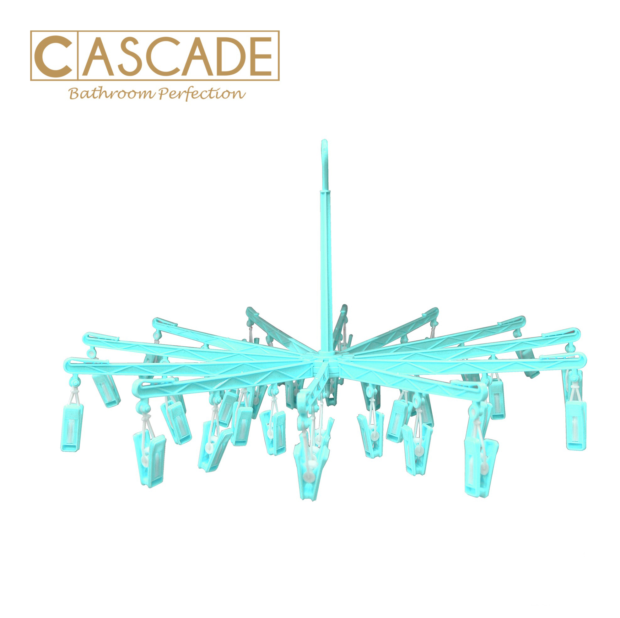 CASCADE UMBRELLA HANGER W/ 36CLIPS - GREEN