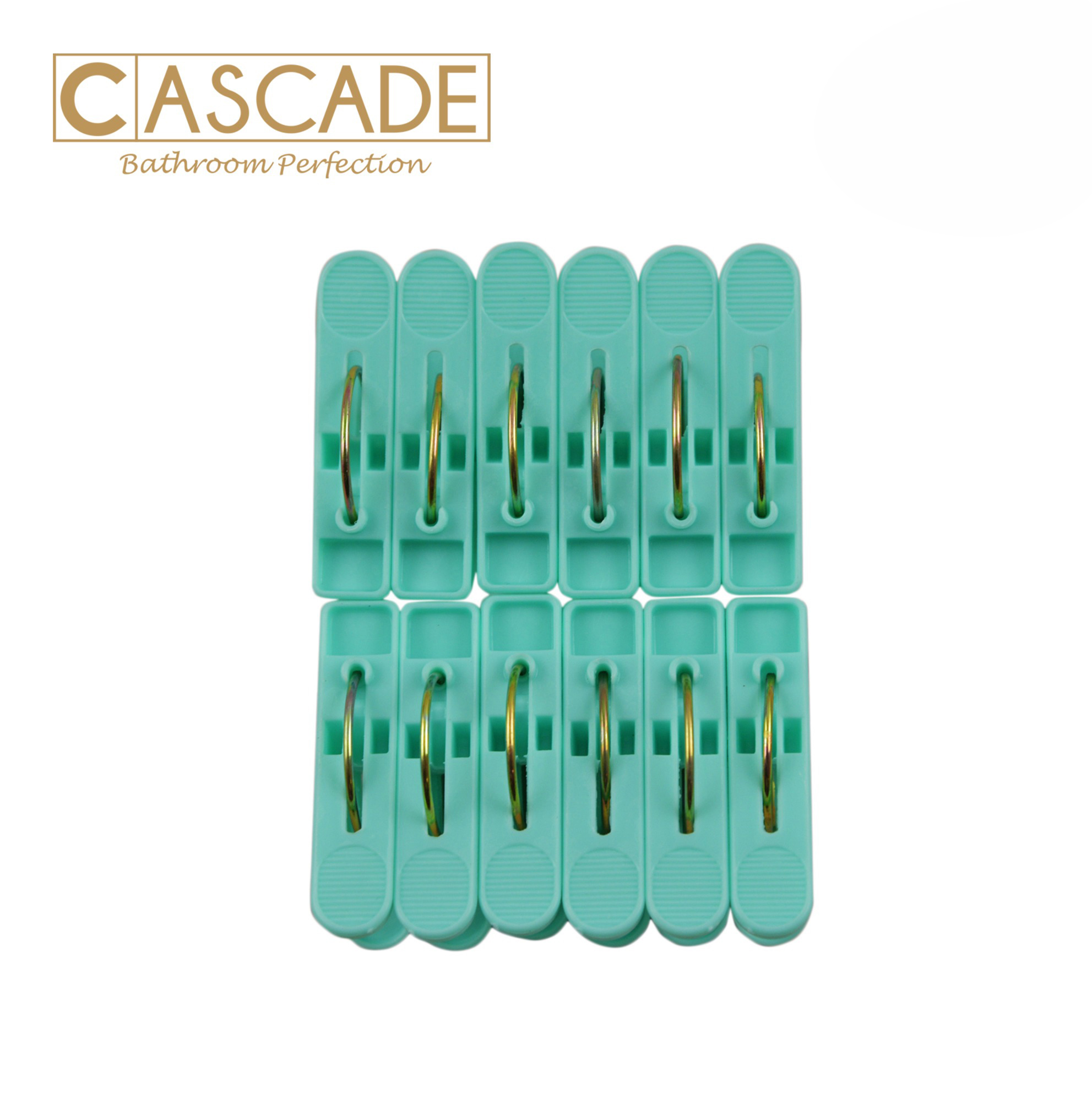 CASCADE SMALL CLIP 12PCS/SET (GREEN)