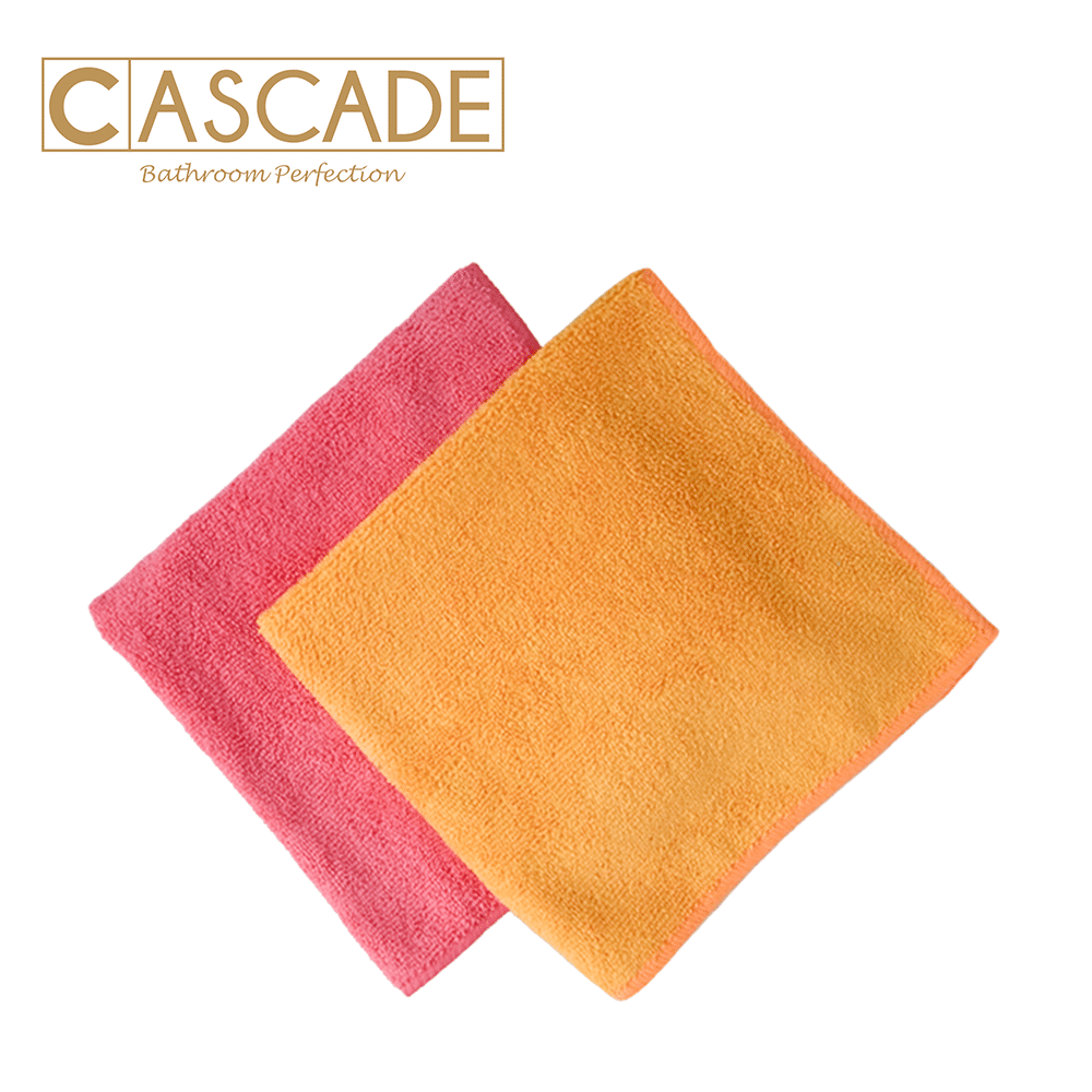 CASCADE SET OF 2 SQUARE MICROFIBER TOWEL