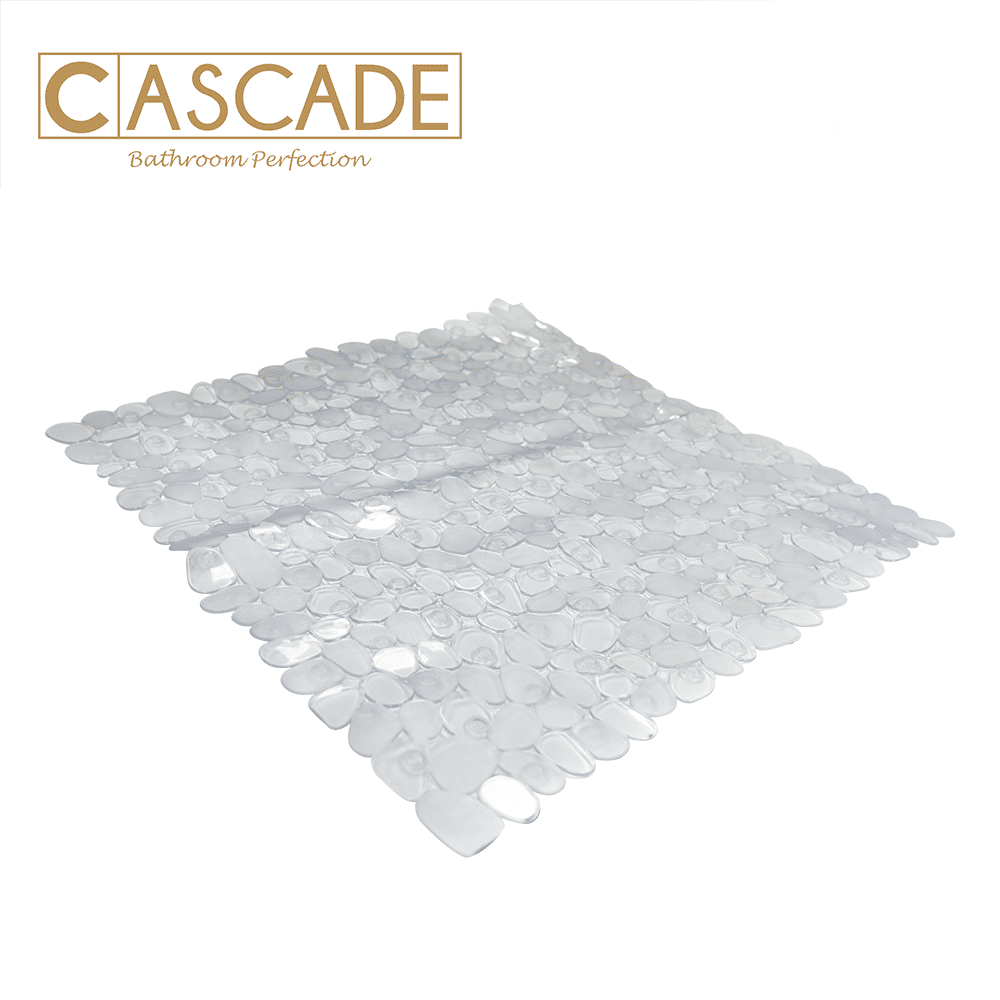 CASCADE 52X52CM WHITE PEBBLE ANTI-SLIP BATH MAT