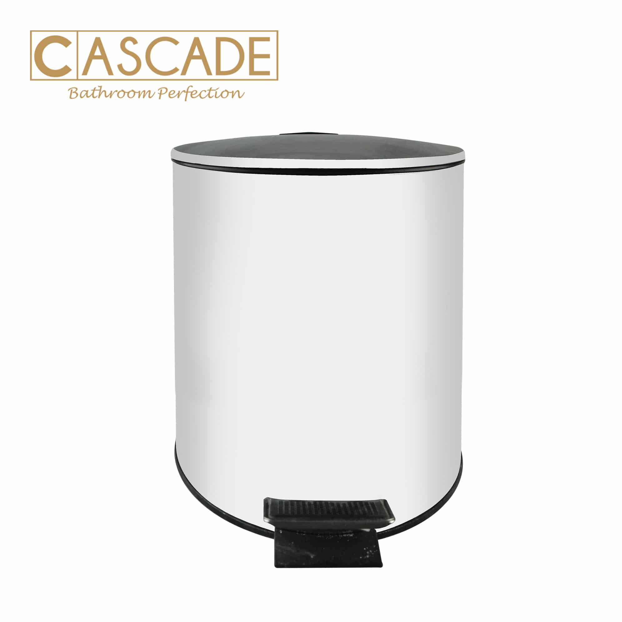 CASCADE STAINLESS STEEL 12LITERS  ROUND PEDAL BIN