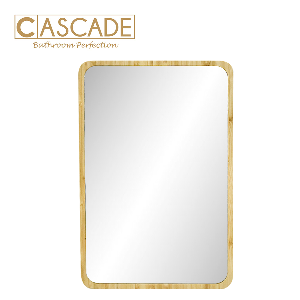CASCADE WOODEN RECTANGULAR WALL MIRROR